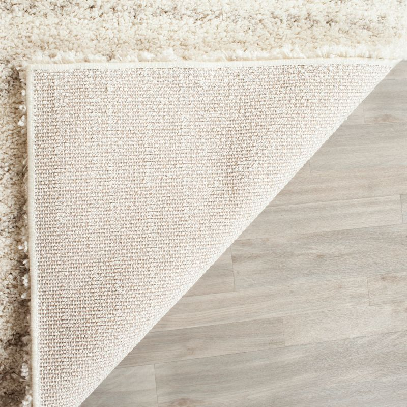 Arizona Shag ASG741 Power Loomed Indoor Runner Rug - Ivory/Beige - 2'3"x12' - Safavieh