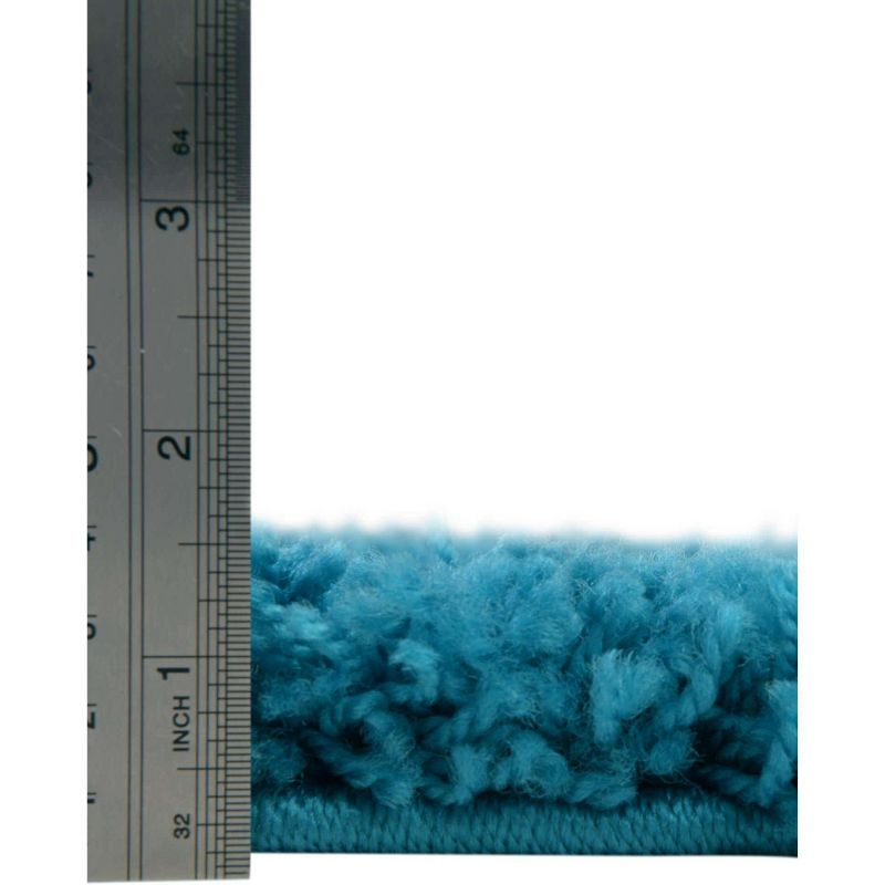 Unique Loom 8' 0 x 10' 0 Solid Shag Turquoise Area Rug
