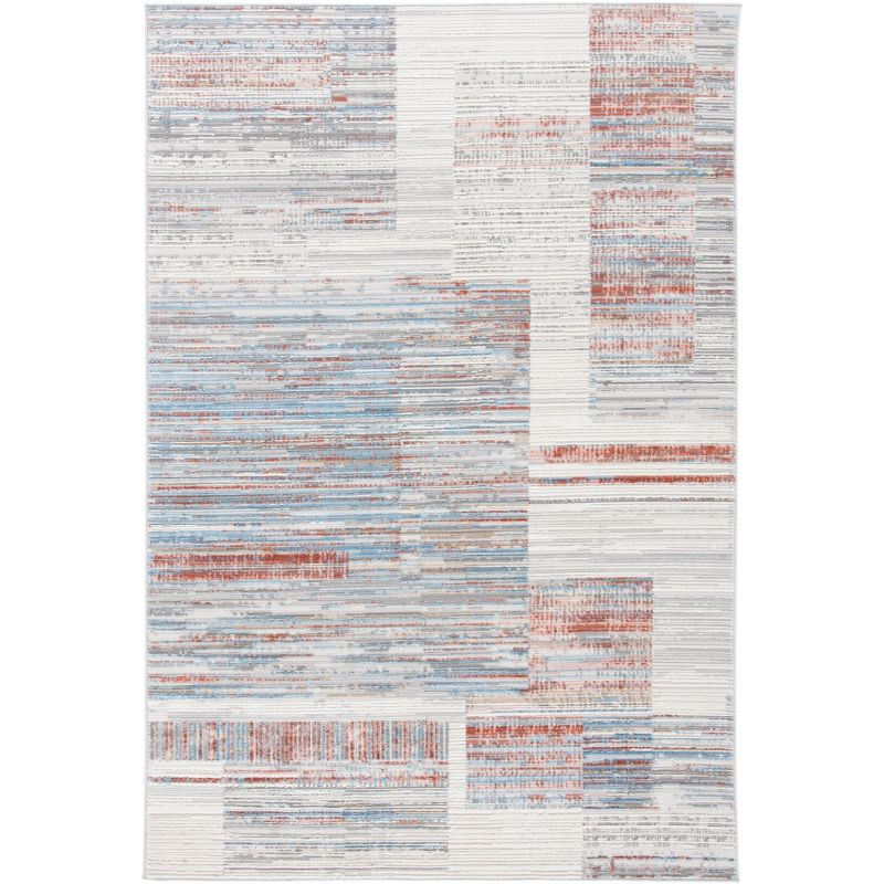 Shivan 100 SHV198 Power Loomed Indoor Area Rug - Ivory/Rust - 8'x10' - Safavieh