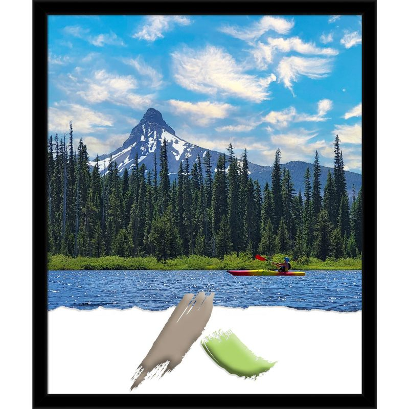 Amanti Art Jet Black Picture Frame Opening Size 20x24 in.