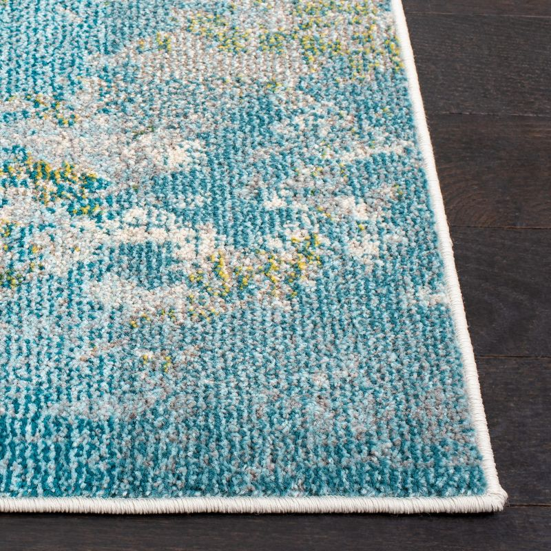 Madison MAD440 Power Loomed Area Rug - Light Blue/Green - 8'x8' - Safavieh.