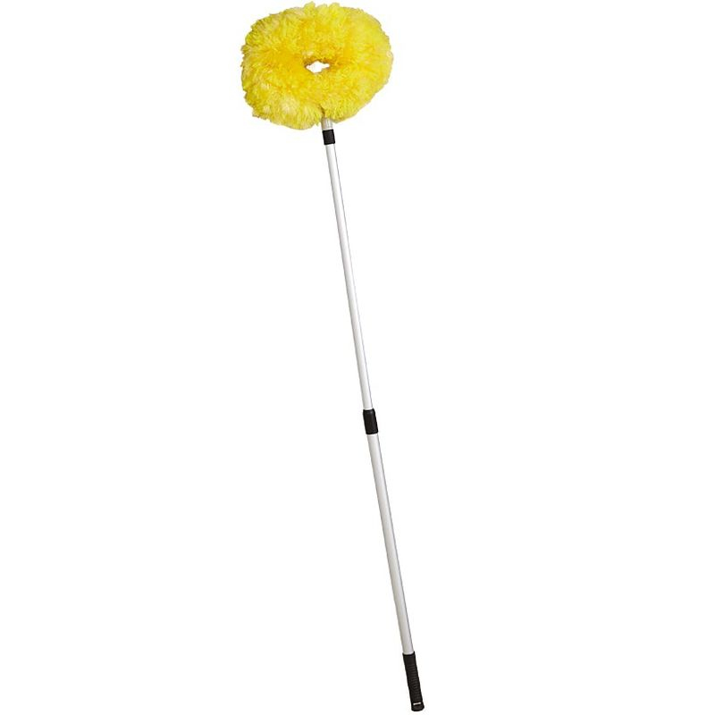 The Lakeside Collection Telescopic Duster with Yellow Brush Head for the Ceiling and High Fixtures