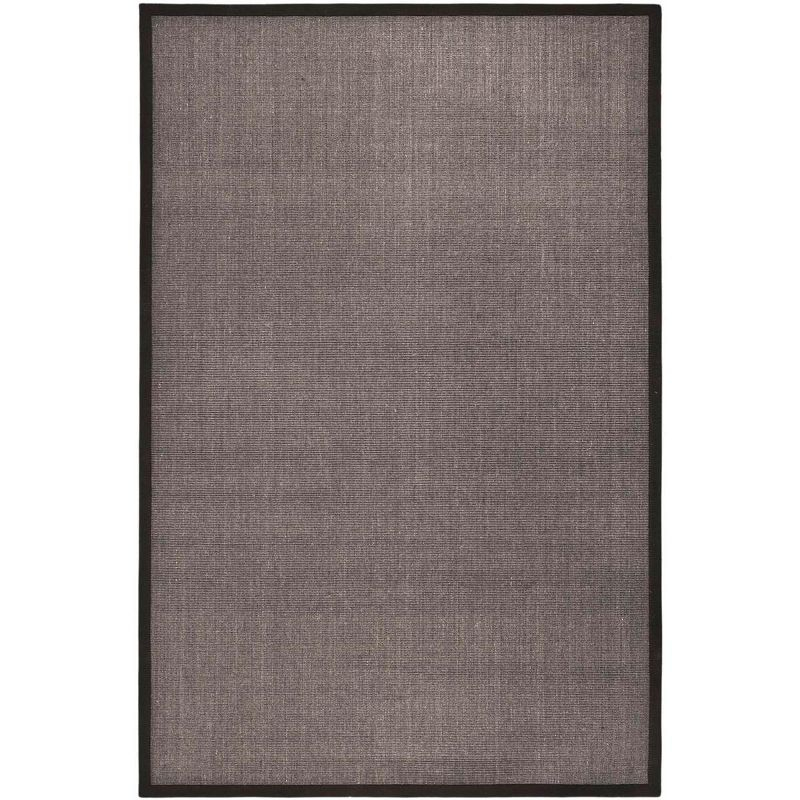 Natural Fiber NF441 Power Loomed Indoor Area Rug - Charcoal/Charcoal - 6'x9' - Safavieh.