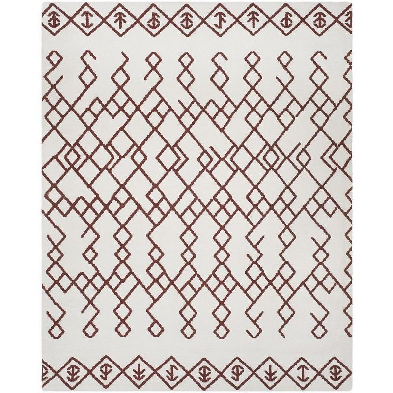 Cedar Brook CDR501 Loomed Indoor Area Rug - Ivory/Rust - 8'x10' - Safavieh