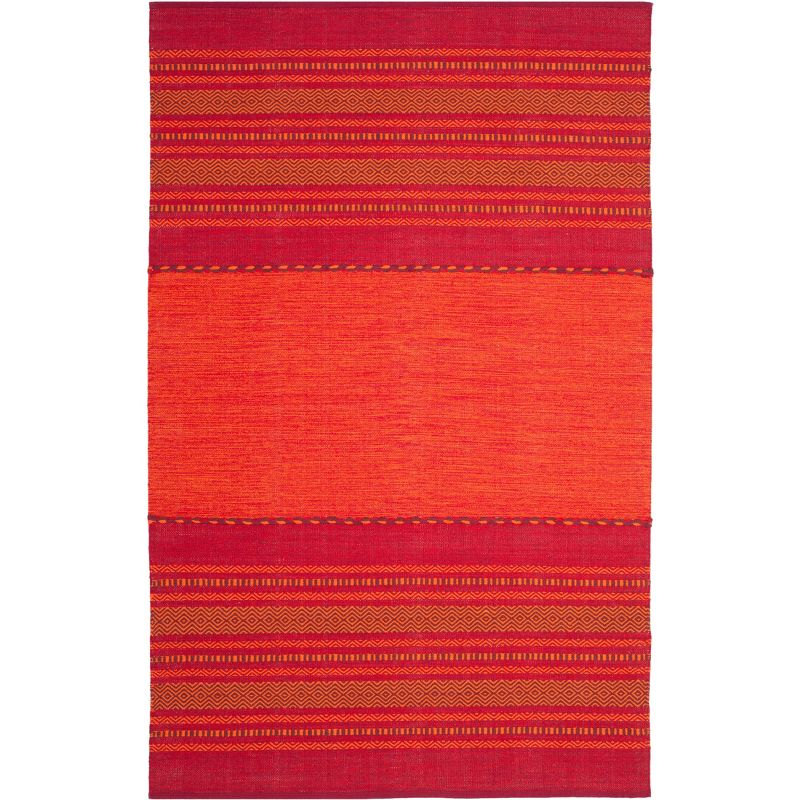 Montauk MTK215 Hand Woven Area Rug - Orange/Red - 4'x6' - Safavieh.