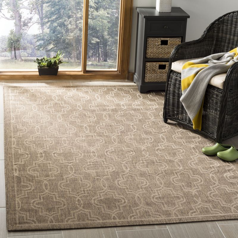 Martha Stewart Collection - MSR4274 - Indoor Power Loomed Area Rugs - Brown/Beige - 5'3"x7'7"