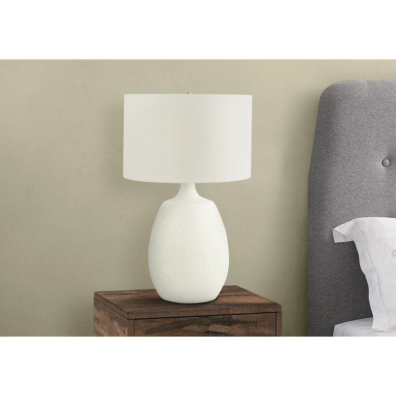 Monarch Specialties Lighting 26inchH Table Lamp Ivory / Cream Shade Cream Resin Contemporary