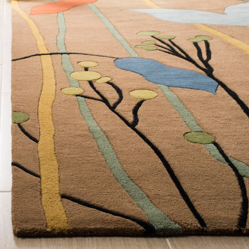 Soho SOH746 Hand Tufted Area Rug - Brown/Multi - 7'6"x9'6" - Safavieh.