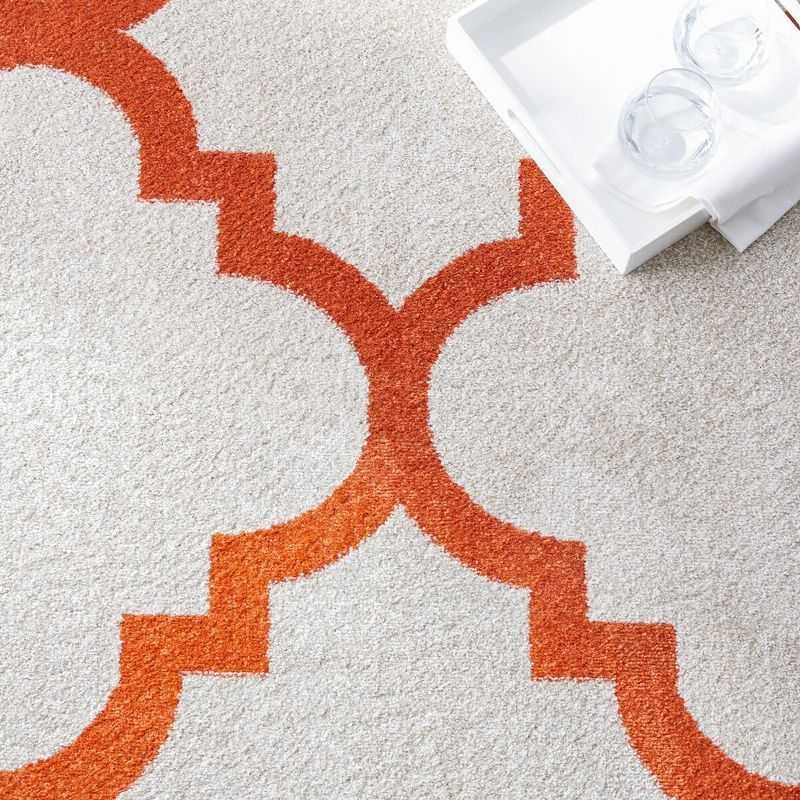 Amherst AMT423 Power Loomed Indoor Accent Rug - Beige/Orange - 2'6"x4' - Safavieh