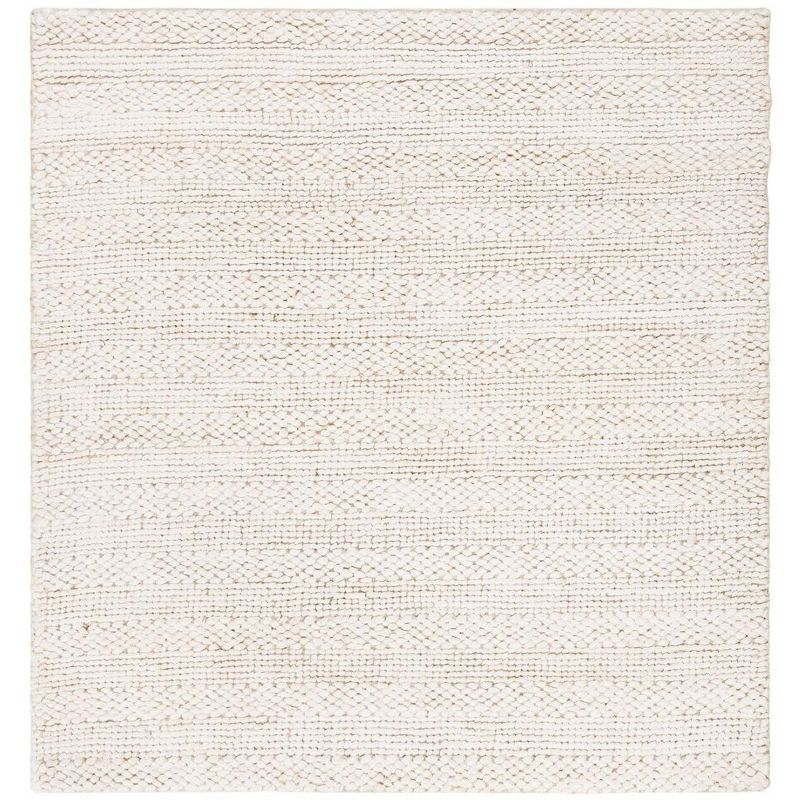 Natural Fiber NF212 Hand Woven Indoor Area Rug - Bleach - 6'x6' - Safavieh
