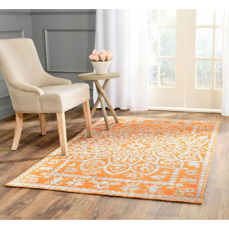 Stone Wash STW207 Hand Knotted Indoor Area Rug - Copper - 5'x8' - Safavieh.