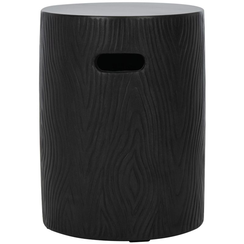 Trunk Accent Stool - Indoor/Outdoor - VNN1004 - Black - Safavieh