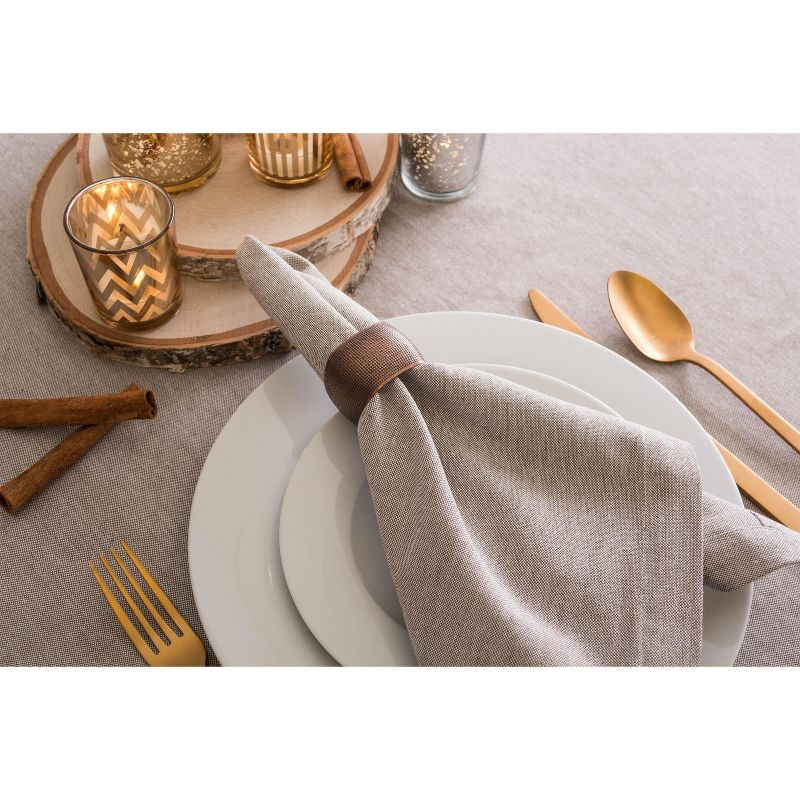 Design Imports  Chambray Napkin Set 6 Piece, Natural, 20X20"