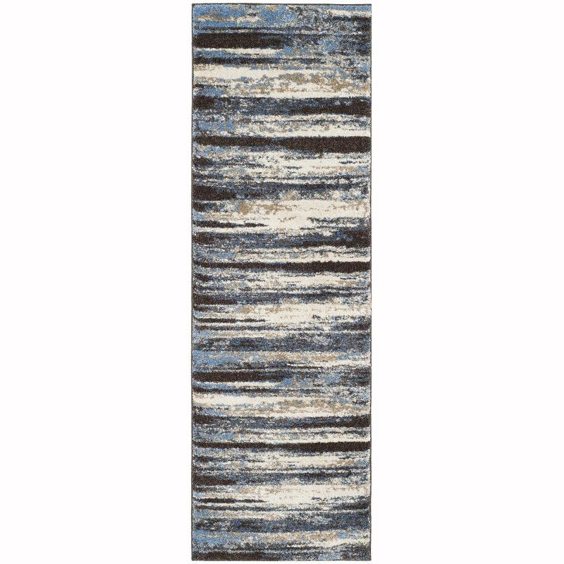 Retro RET2138 Power Loomed Indoor Runner Rug - Cream/Blue - 2'3"x13' - Safavieh.