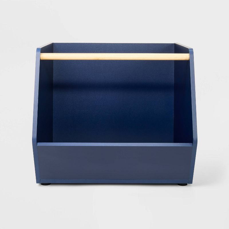 Kids' Stackable Laminate Storage Bin Blue - Pillowfort™: Toy Organizer Trunk for Ages 5+