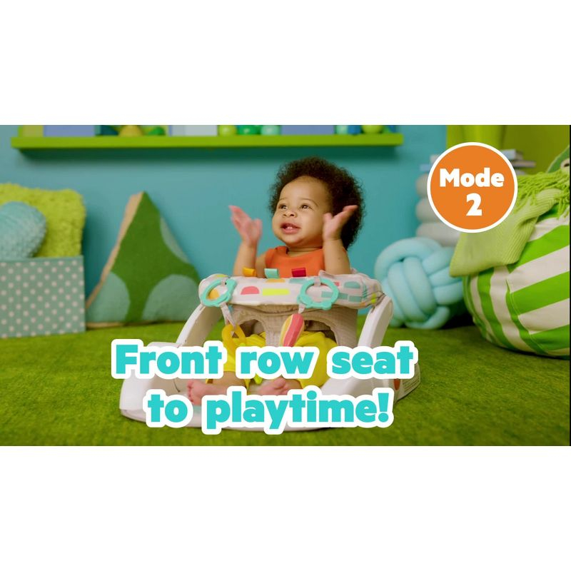 Bright Starts Learn-to-Sit 2-Position Floor Seat - Playful Paradise