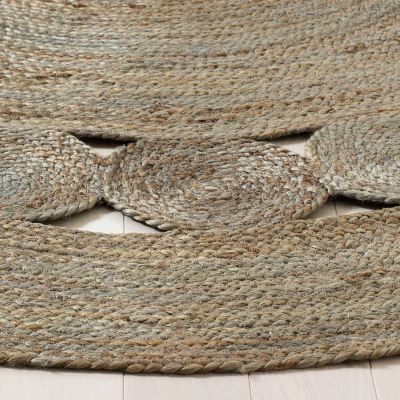 Natural Fiber NF364 Hand Woven Indoor Accent Rug - Grey - 3' Round - Safavieh.