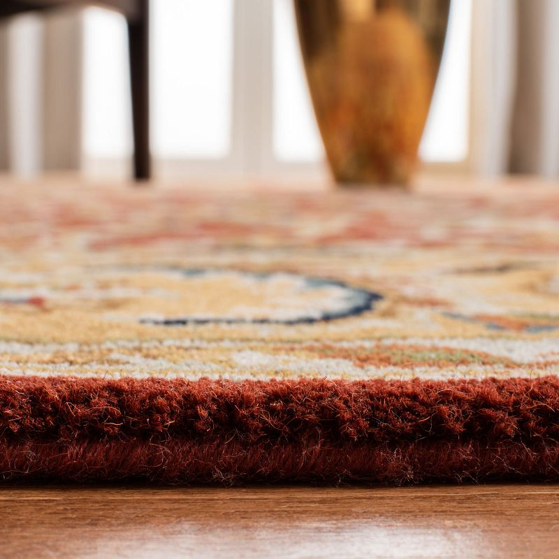 Classic CL758K Hand Tufted Area Rug - Rust/Camel - 4'x6' - Safavieh..