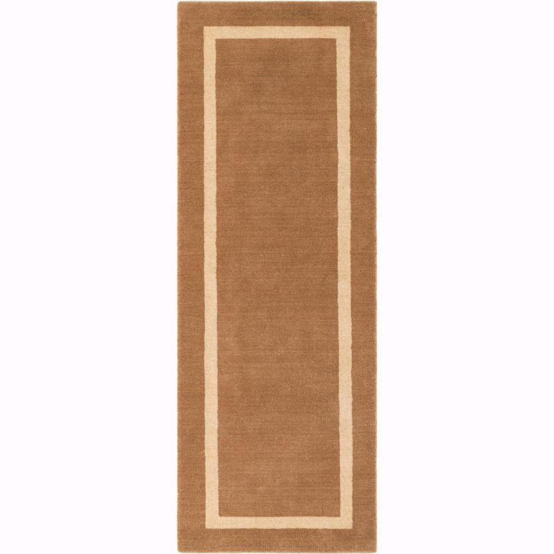 Jill Zarin Natural Wool Collection Area Rug - Somerset (2'  x 6' 1" Runner Latte Brown/Ivory)