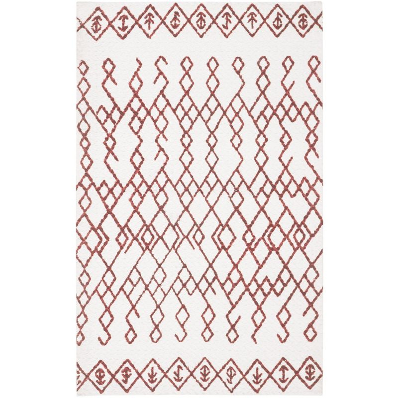 Cedar Brook CDR501 Loomed Indoor Runner Rug - Ivory/Rust - 2'3"x6' - Safavieh