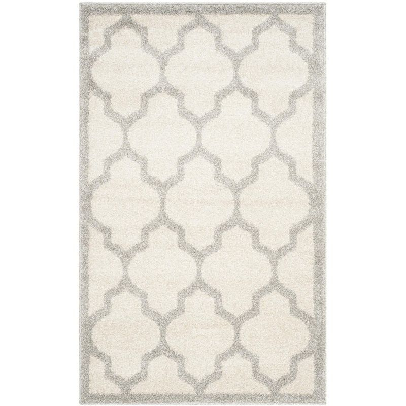 Amherst AMT420 Power Loomed Indoor Accent Rug - Beige/Light Grey - 2'6"x4' - Safavieh