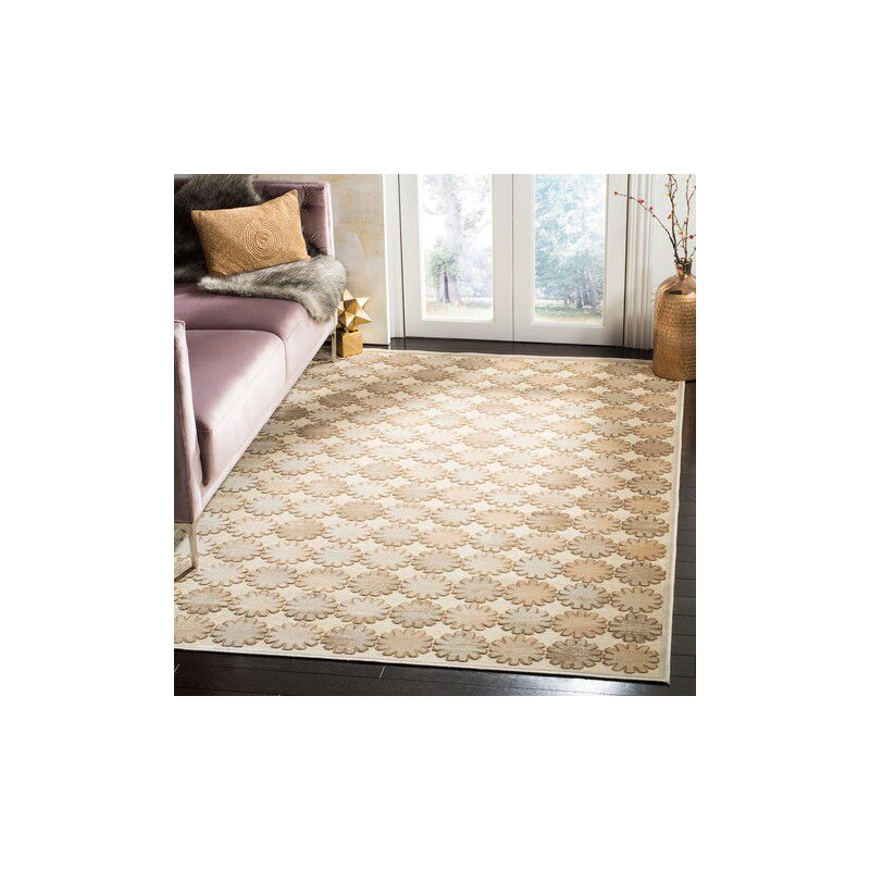 Martha Stewart Collection - MSR7430 - Indoor Power Loomed Accent Rugs - Stone/Cream - 3'3"x5'3"