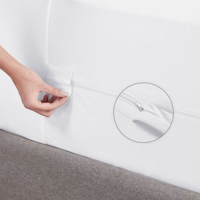 California Design Den Zippered Mattress Encasement Full - Waterproof Mattress Protector - Protects All Six-Sides - Full Size Mattress Cooling Cover