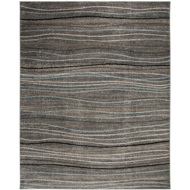 Amsterdam AMS111 Power Loomed Indoor Area Rug - Silver/Beige - 6'7"x9'2" - Safavieh