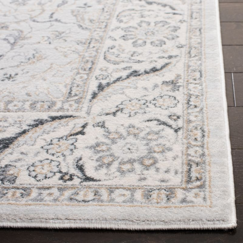 Isabella ISA912 Power Loomed Area Rug - Light Grey/Cream - 5'3"x7'6" - Safavieh.