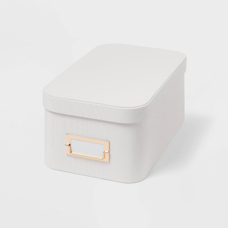 Small Decorative Fabric Box Ivory - Brightroom™