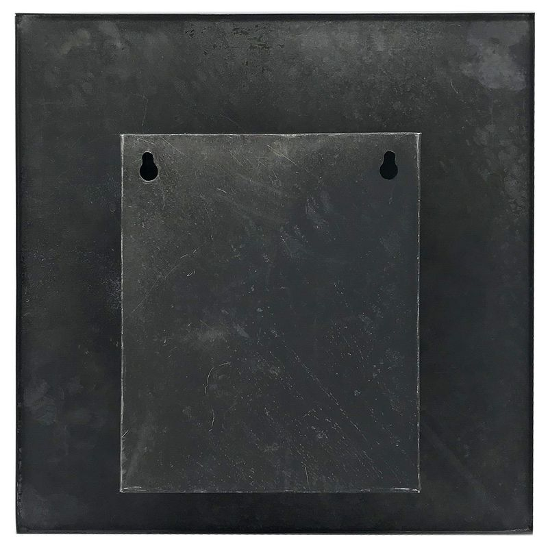 Modern Home Living Wall Galvanized Steel/Zinc Succulent Planter (Black Zinc, 4 Pocket)