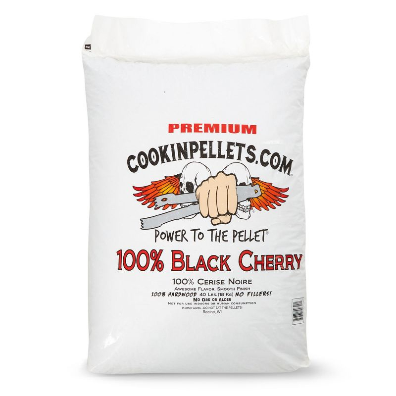 CookinPellets 40lb Black Cherry Grill Smoker Hardwood Wood Pellets (2 Pack)