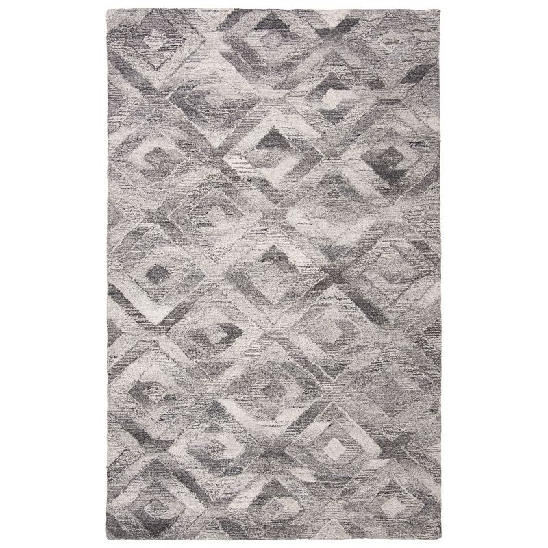 Abstract ABT635 Hand Tufted Area Rug - Grey - 6'x9' - Safavieh.