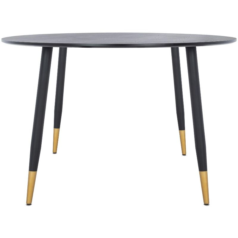 Kamala Round Dining Table - DTB5807A - Black/Gold - Safavieh