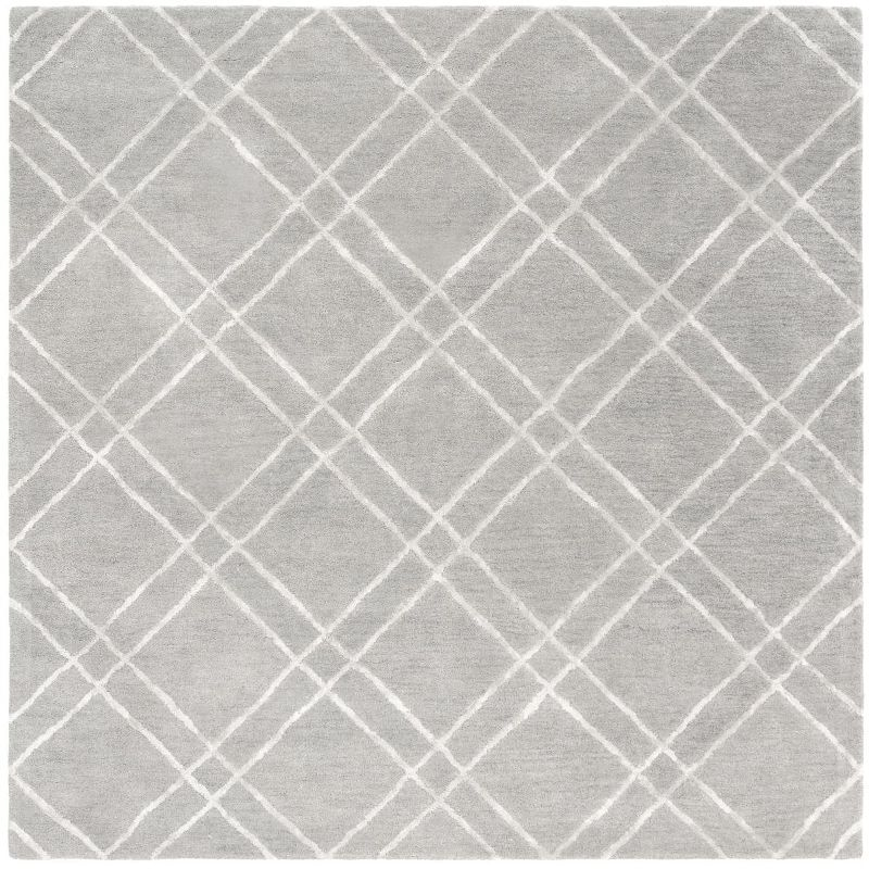 Himalaya HIM901 Handmade Area Rug - 6'x6' - Grey/Silver - Safavieh