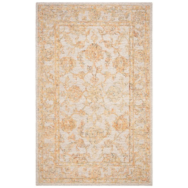 Abstract ABT477 Hand Tufted Area Rug - Beige/Gold - 6' X 9' - Safavieh.