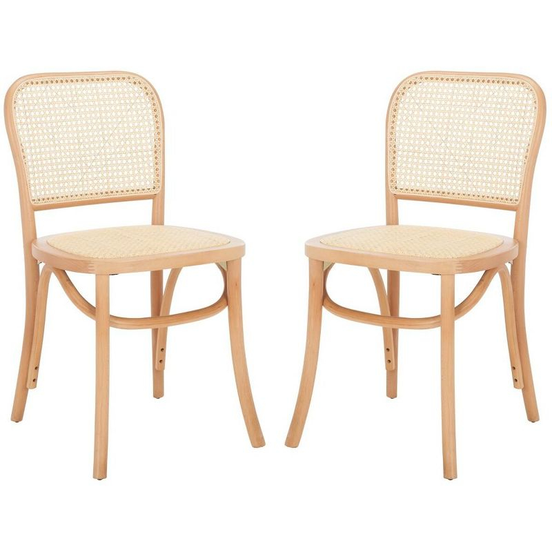 Keiko Cane Dining Side Chair (Set Of 2) - Natural - Safavieh