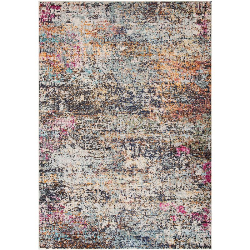 Madison MAD460 Power Loomed Indoor Area Rug - Black/Gold - 6'x9' - Safavieh