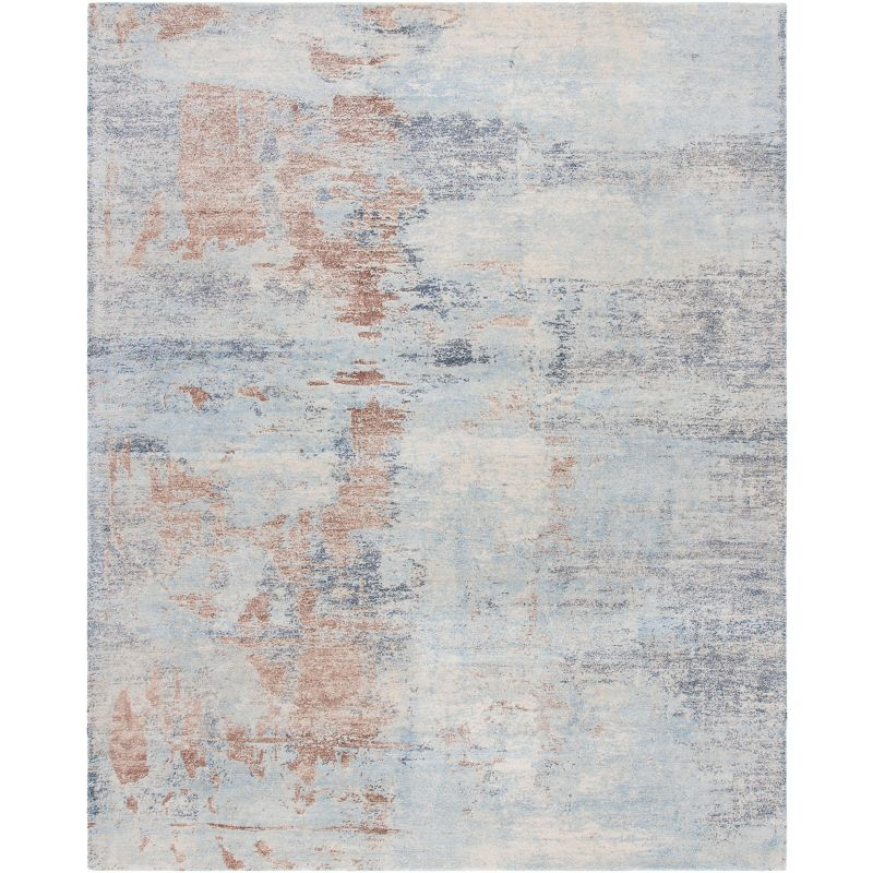 Restoration Vintage RVT113 Hand Tufted Area Rug - Blue/Brown - 8'x10' - Safavieh.