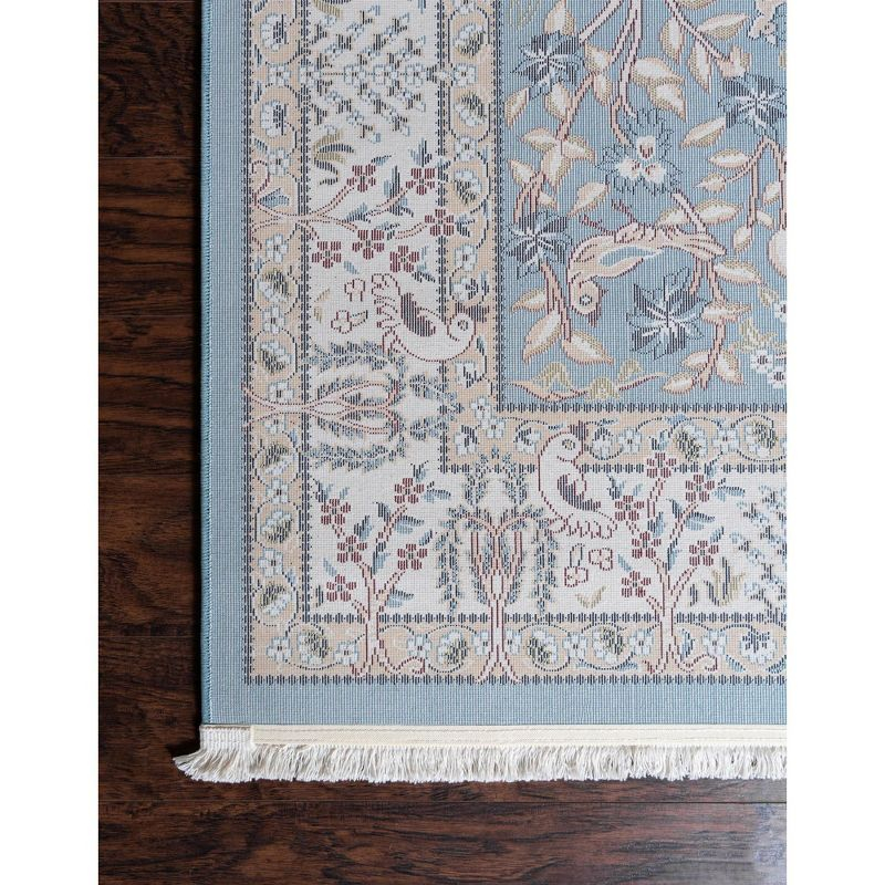 Unique Loom Narenj Collection Area Rug - Bristol (6' 1" x 9' Rectangle Blue/Beige)