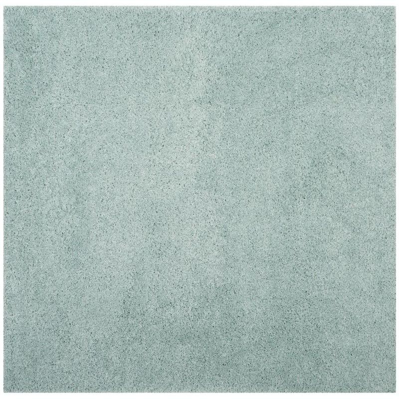 Laguna Shag SGL303 Power Loomed Indoor Area Rug - Light Blue - 6'7"x6'7" - Safavieh.