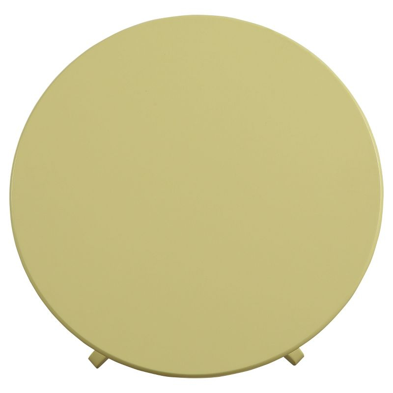 End Table Yellow - Acme Furniture: Traditional Alger Side, Wood Legs, MDF Top, 22" Height