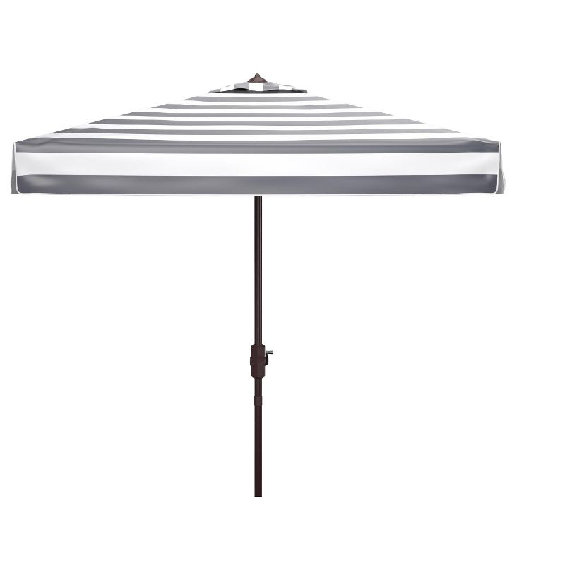 Elsa Fashion Line 7.5 Ft Square Umbrella - PAT8403 - Black/White - Safavieh