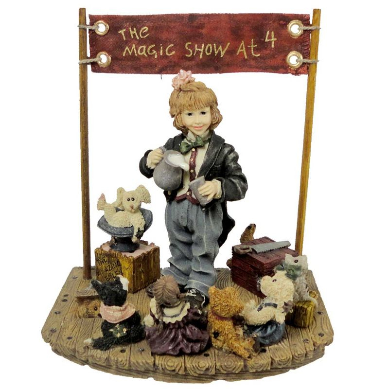 Boyds Bears 6.5 Inch The Amazing Bailey Magic Show Limited Edition Dollstone Figurines