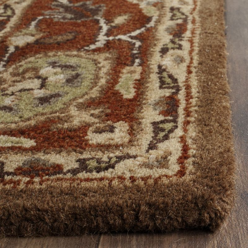 Heritage HG952 Handmade Accent Rug - 2'3"x4' - Moss/Rust - Safavieh
