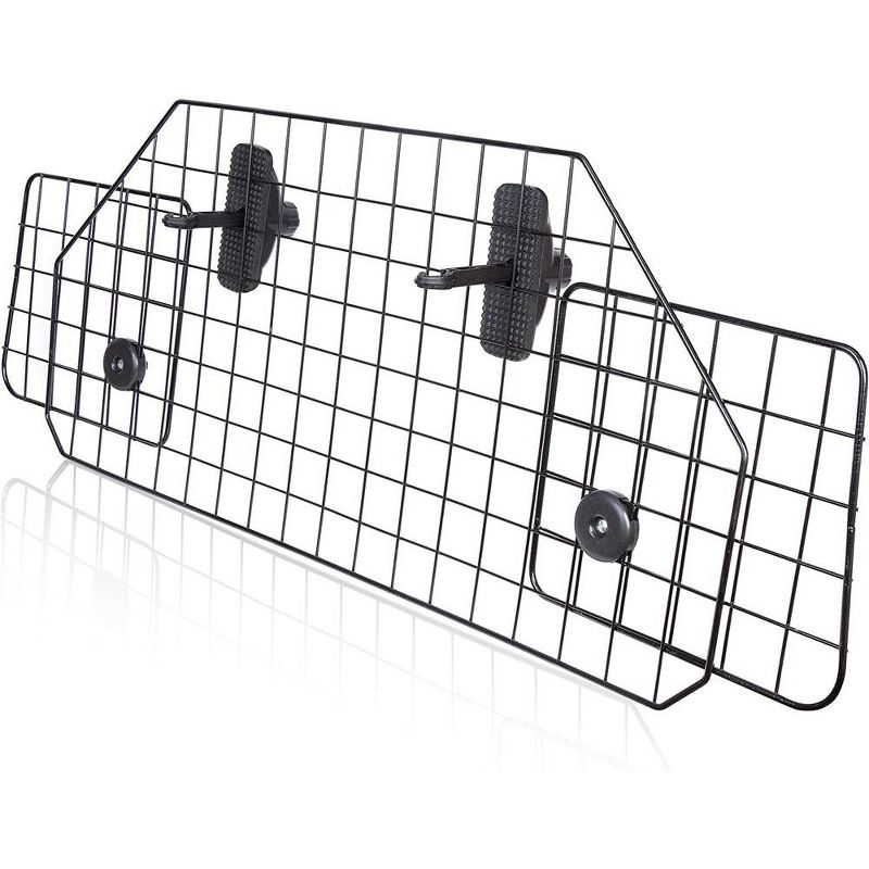 Car Dog Universal Pet Barrier - Zone Tech Premium Quality Black Heavy Duty Coated Wire Adjustable Mounted Headrest Barrier for Pet/Dog Safety