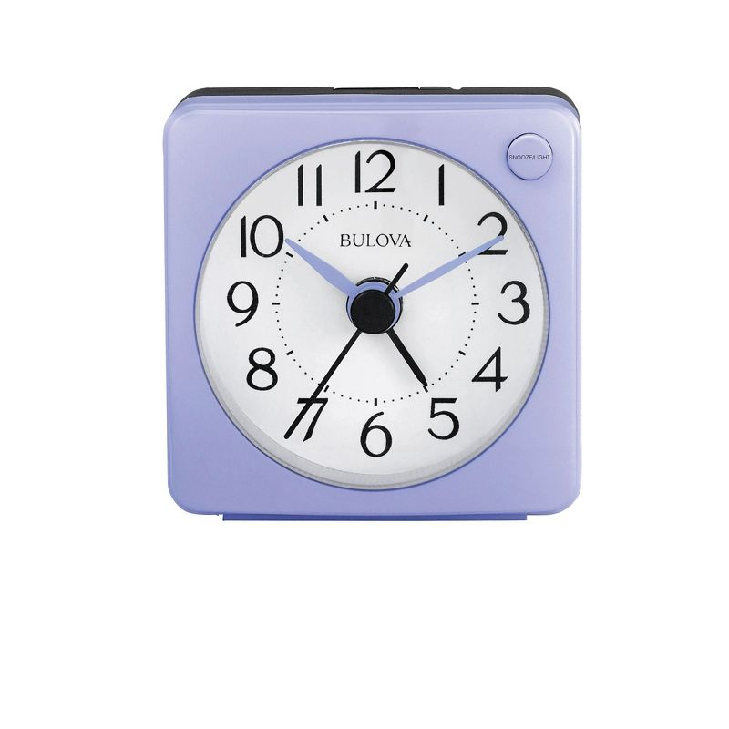 Bulova Clocks  Violet Travel Alarm Quartz Clock