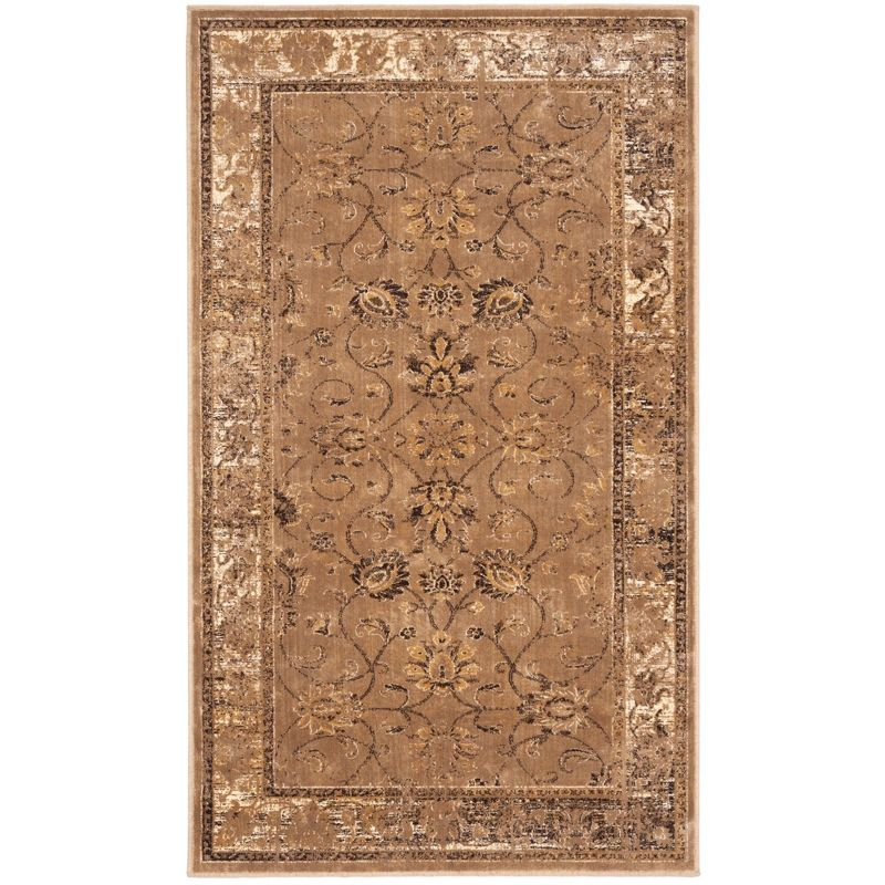 Vintage VTG117 Power Loomed Indoor Skid-Resistant Accent Rug - Taupe - 3'3"x5'7" - Safavieh