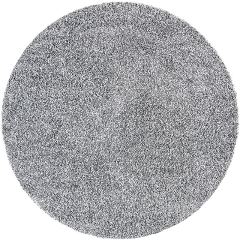 Evolution Shag 500 EVO520 Power Loomed Indoor Area Rug - Grey - 6'7" Round - Safavieh