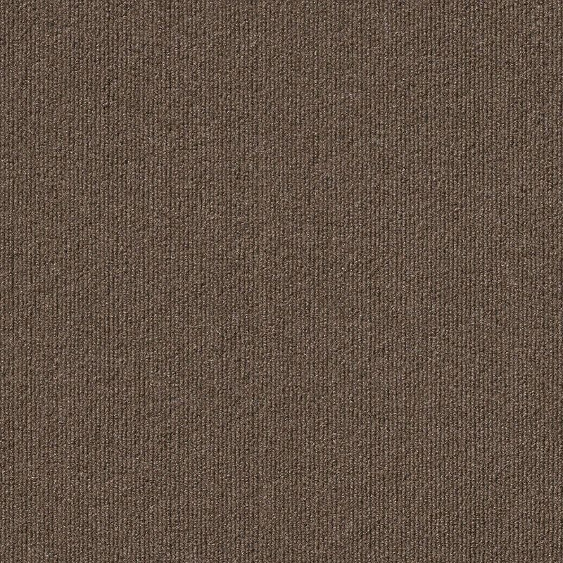 18" 16pk Rib Carpet Tiles Espresso - Foss Floors: Indoor/Outdoor, Pet-Friendly, Woven Polyester